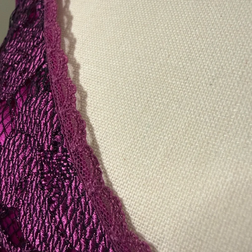 Victoria's Secret Gold Label Lace Camisole in Rich Purple Vintage